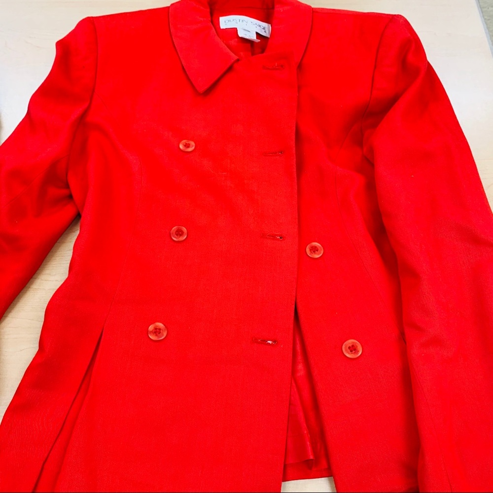 Dustin Saige Red Suit Jacket